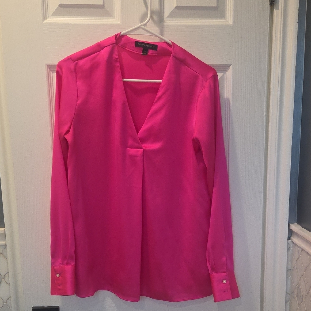 Banana Republic Vibrant Pink Blouse